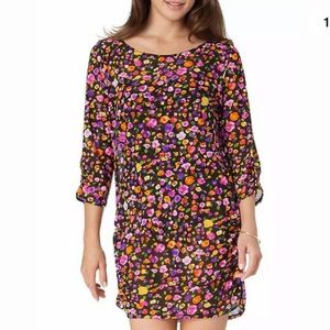 👙Anne Cole NWT Rosebud Floral Mesh Multi Color Swimsuit Coverup Medium ☀️